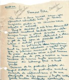 A3414N Corneliu Leu, scrisoare olografă semnată, 1949