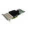 Controler NetApp PMC-Sierra PM8003 SCC cu 4 porturi QSFP PCIe x8 111-0034+F1