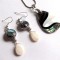 Set bijuterii sidef paua, set sidef 30129