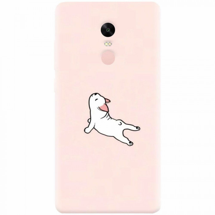 Husa silicon pentru Xiaomi Remdi Note 4X, Cute Dog Streching