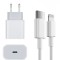Set Incarcator Fast Charge APPLE 20W Pentru IPhone X/11/12/13/14 Pro/Pro Max +Cablu De Date Fast Charge