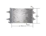 Condensator climatizare AC OEM/OES (Behr/Mahle), SEAT IBIZA/CORDOBA (6L), 2002-2009; Skoda FABIA, 6Y/5J, 1999-2010; ROOMSTER, 2006-2010, VW FOX, 2005