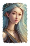 Cumpara ieftin Sticker decorativ Zana Elf, Gri, 85 cm, 11442ST, Oem