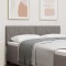 vidaXL Tăblie din Țesătură Geometric Gri taupe 144 cm țesătură 42007245