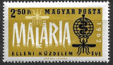 B0814 - Ungaria 1962 - Malaria neuzat,perfecta stare, Nestampilat