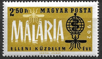 B0814 - Ungaria 1962 - Malaria neuzat,perfecta stare foto