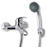 Set baterie robinet dus pentru baie, crom