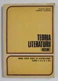 TEORIA LITERATURII - NOTIUNI , MANUAL PENTRU LICEELE DE FILOLOGIE - ISTORIE , CLASELE A XI -A si A XII -A de CRISTINA IONESCU si GHEORGHE LAZARESCU ,