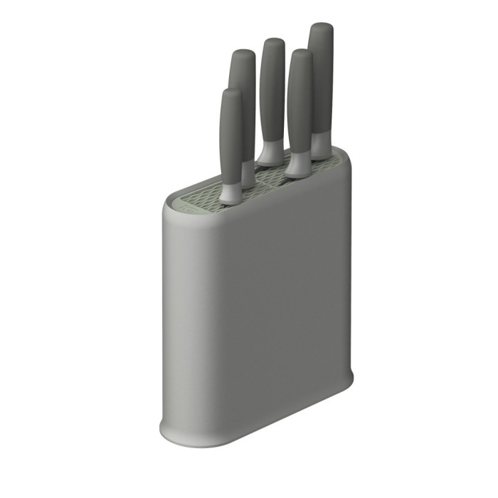 Set Cutite cu suport BergHOFF Balance, 6 piese, Otel, ABS, PP, Gri HighLine Cooking