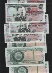 Mozambique Mozambic 50 escudos 1970 aunc/unc pret pe bucata