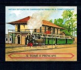 Sao Tome 1986 - Locomotive, colita neuzata
