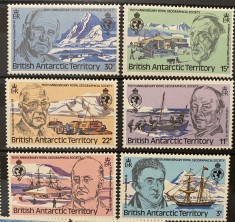 PC340 - Teritoriul Antarctic Britanic (BAT) 1980 Aniversare Cercetatori, serie MNH, 6v
