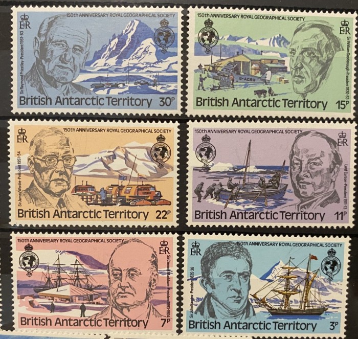 PC340 - Teritoriul Antarctic Britanic (BAT) 1980 Aniversare Cercetatori, serie MNH, 6v