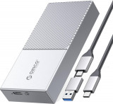 Carcasă SSD M.2 NVME modernizată ORICO 40Gbps PCIe3.0x4 USB C adaptor, aluminiu, Oem