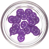 Cumpara ieftin Decorațiuni fimo - smiley tăiate, mov, INGINAILS