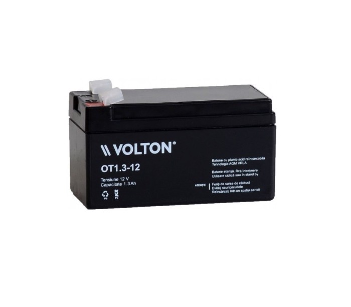 Acumulator plumb acid 12V 1.3Ah F1 T1 Volton