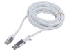 Cablu USB 3.0 RJ45 alb 3m, Goobay
