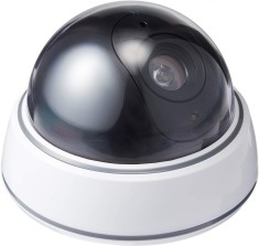 Camera supraveghere falsa de tip Dome, pentru interior cu Led rosu intermitent