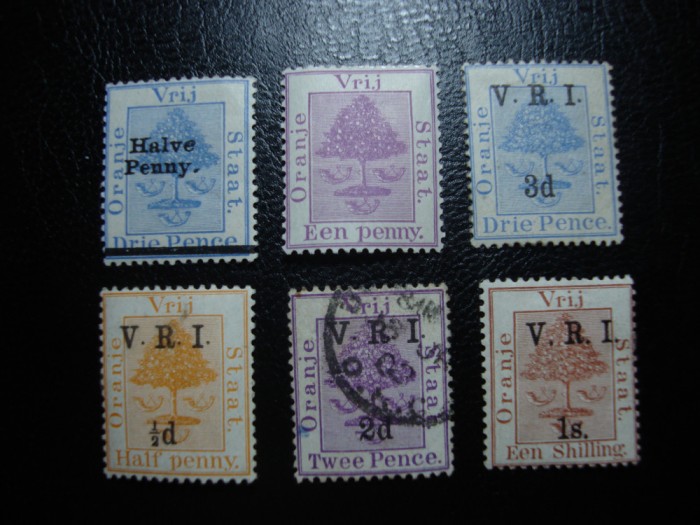 ORANGE STATE 1894/1900 5 MH, 1 ST.