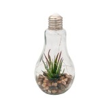 Bec decorativ cu 10 LED-uri, pietre si floare, 11x22 cm, ATU-086521, Oem