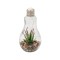 Bec decorativ cu 10 LED-uri, pietre si floare, 11x22 cm, ATU-086521