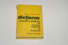 Dictionar franco - roman de cuvinte expresii si locutiuni - Schinteie