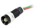 Lampă LED concav galbenă 24VDC 24VAC &Oslash;11mm IP40