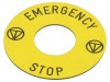 SCHNEIDER ELECTRIC Inel de avertizare plat Harmony XB6 16mm EMERGENCY STOP