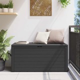 vidaXL Ladă de depozitare pentru grădină, antracit, 116 x 44 x 55 cm