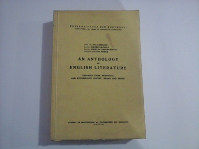 AN ANTHOLOGY OF ENGLISH LITERATURE - ANA CARTIANU, VALERIA ALCALAY, ANDREEA GHEORGHITOIU, LILIANA MARES foto