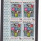 EXIL ROMANIA-SPANIA 1966 EUROPA CEPT,IN BLOC DE 4,DANTELAT,NEUZAT MNH.