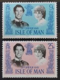 BC507, Isle of Man 1981, serie Lady Diana si Printul Charles