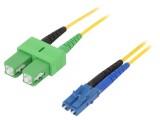 Patch cord fibră OS2 LC/UPC-SC/APC 2m galben LSZH