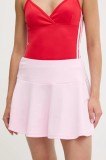 adidas fustă Coquette culoarea roz, mini, evazați, JM1921