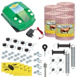 Pachet complet gard electric 5000m, 7.2 Joule, 230V/12V, pentru animale domestice, AgroElectro
