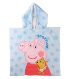 Poncho de Baie Copii Cerda Peppa Pig 55x54 Cm Poliester, Peste 3 Ani