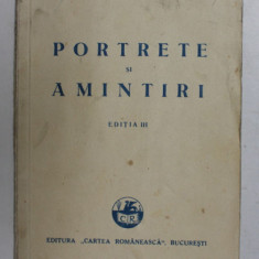 PORTRETE SI AMINTIRI de I.G. DUCA , 1933