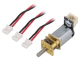Motor DC cu Transmisie 6V 1A 220RPM Ax Crestătură D