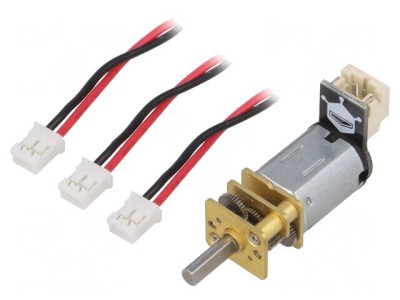 Motor DC cu Transmisie 6V 1A 220RPM Ax Crestătură D foto