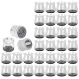 Cumpara ieftin Set 32 protectii pentru picioare mobilier Yimsgo, 40 x 36 x 30 cm, silicon, pasla, gri, transparent