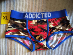 lenjerie barbati Boxer-Brief ADDICTED Camouflage Red marimea XL foto