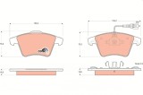 TRW GDB1555 COTEC set placute frana,frana disc