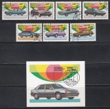 Madagascar 1993 - Autoturisme, Serie + Colita NDT, Ștampilat
