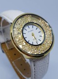 Ceas de dama Geneva Crystal alb