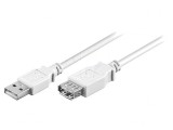 Cablu USB 2.0 Alb 3m 480Mbps, Goobay