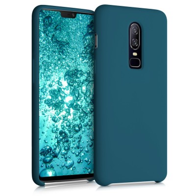 Husa pentru OnePlus 6, Silicon, Verde, 46122.57 foto