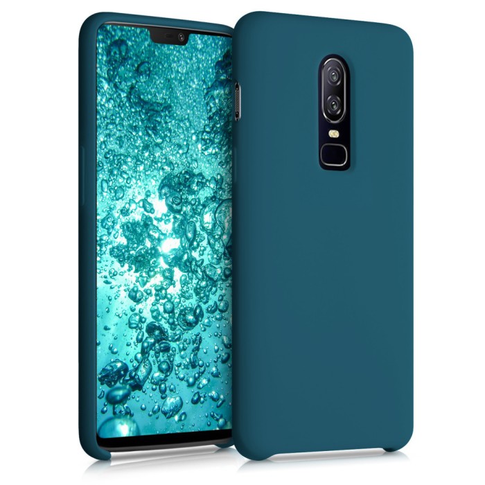 Husa pentru OnePlus 6, Silicon, Verde, 46122.57