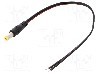 Cablu alimentare DC, cabluri, DC 5,5/2,1 mufa, negru, 0,2m, SUNNY - ECP02F2155TST