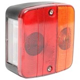 Lampa stop stanga dreapta spate remorca camion - cu iluminare placuta inmatriculare 105x97x49mm