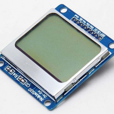 Display LCD nokia 5110 afisaj / 84X48 pixeli Arduino (d.1031)